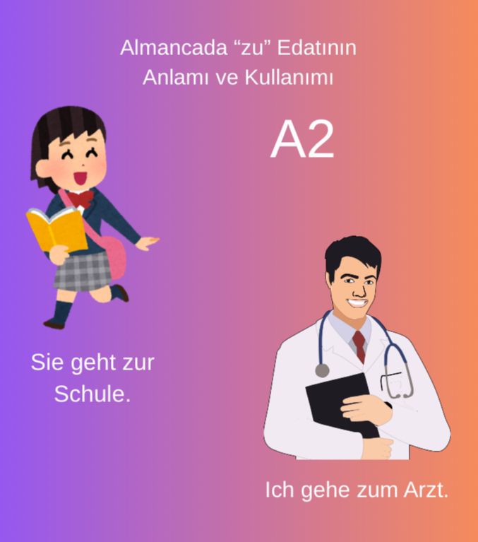 Ich gehe zum Arzt. (Doktora gidiyorum.)